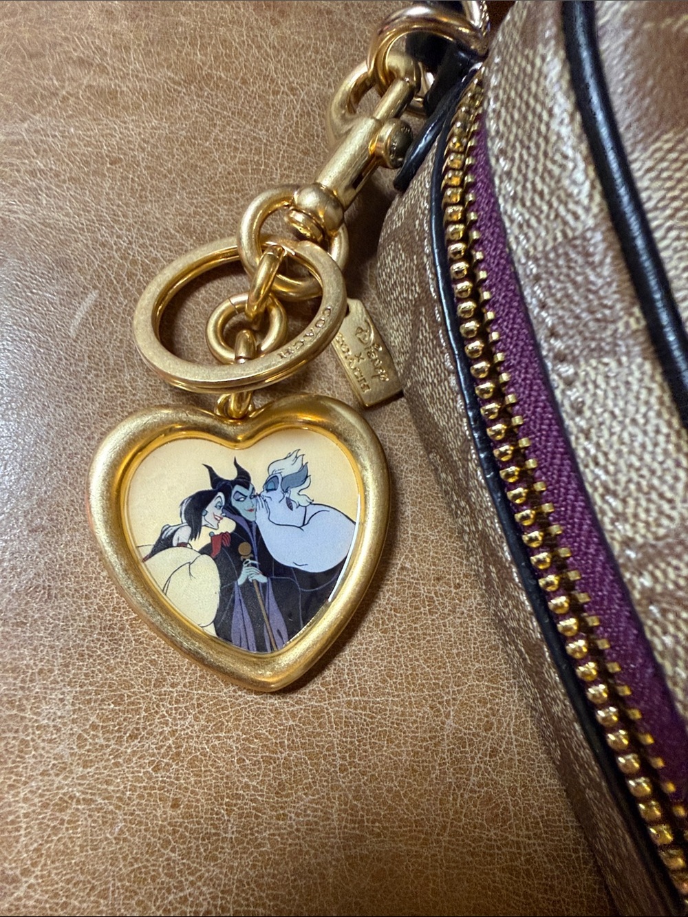 Coach Brown Signature Mini Crossbody with Villain Patch Accents - Picture 6 of 6